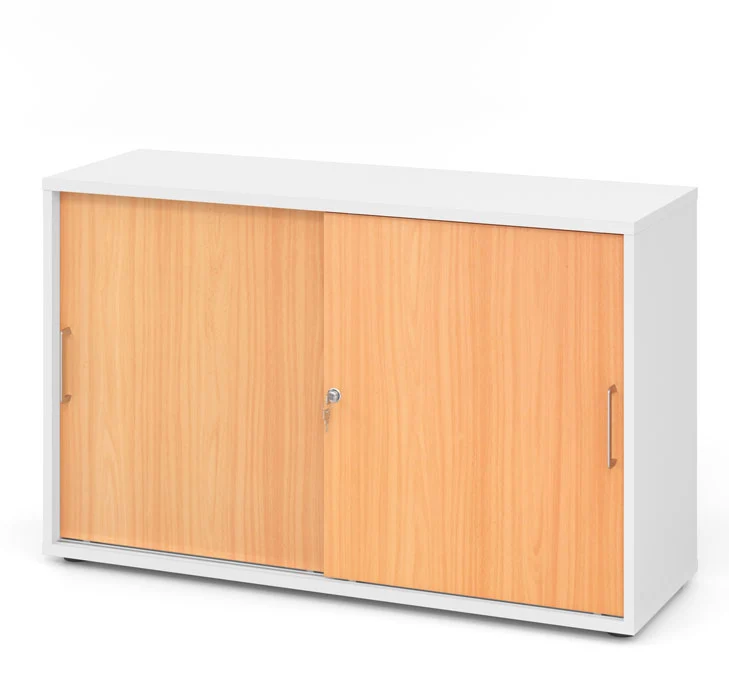 Hammerbacher Schiebetürenschrank 1752S, Holz, abschließbar, 120 x 74,8 x 40cm