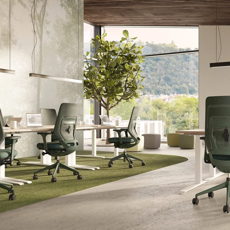 Ergonomischer Bürostuhl FM asiento Farbe Anthrazit