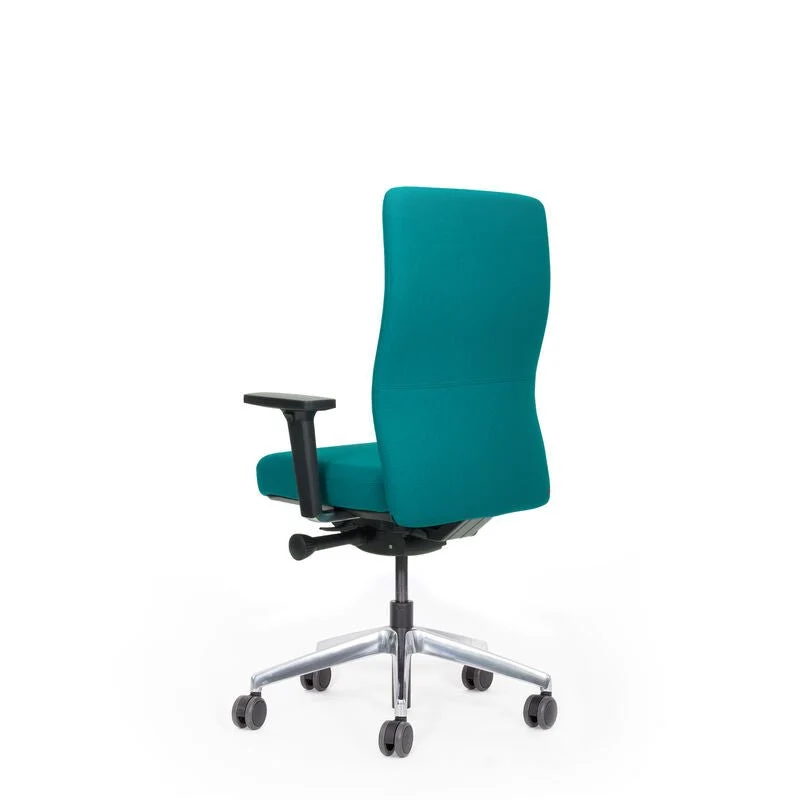 Ergonomischer Bürostuhl AG10 Petrol inkl. Armlehnen & Alu Fußkreuz