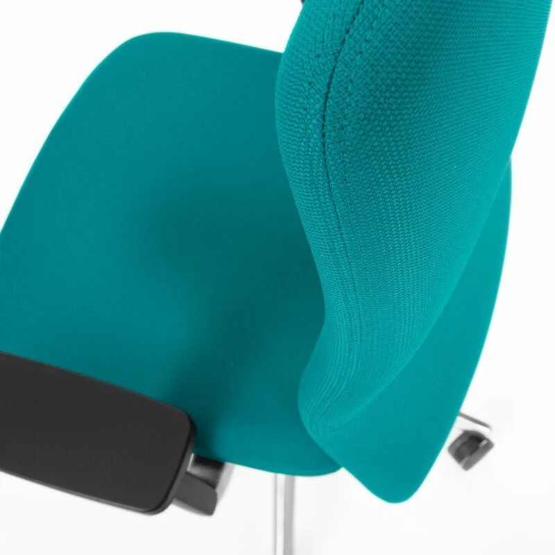 Ergonomischer Bürostuhl AG10 Petrol inkl. Armlehnen & Alu Fußkreuz