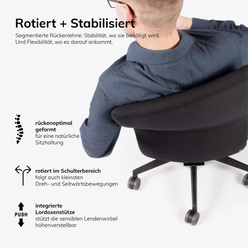 Ergonomischer Bürostuhl lento Agilis AG10 | inkl. Farben & Armlehnen