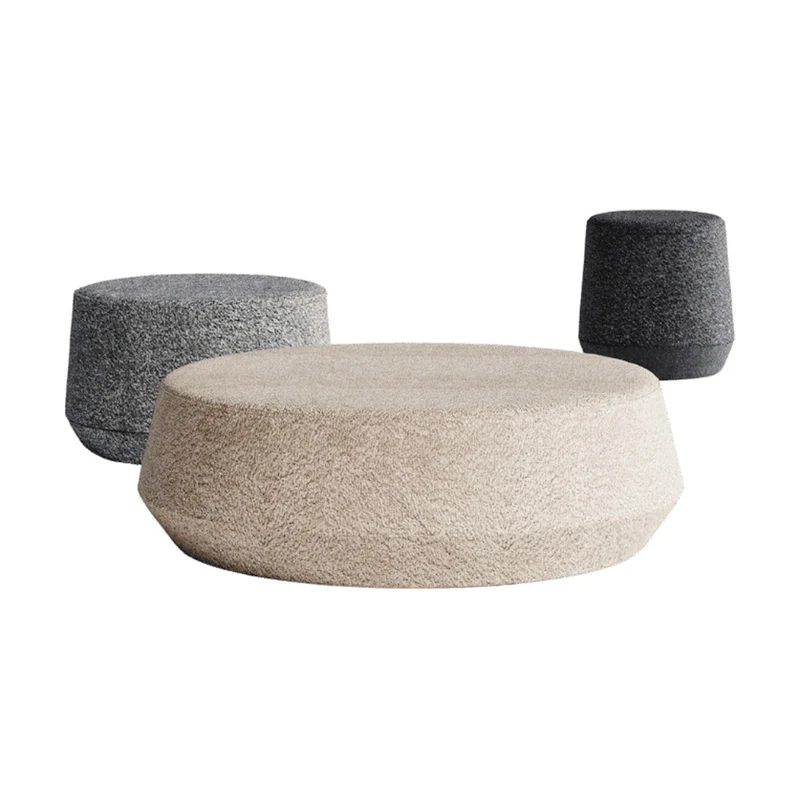 Yellow Dot · Avero – Pouf gepolstert