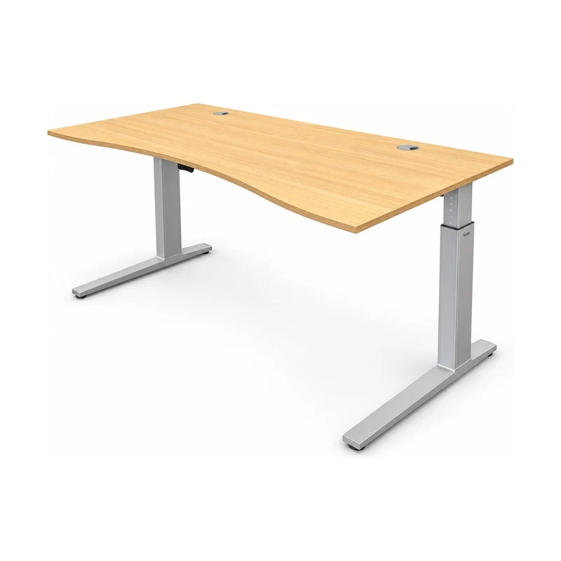Schreibtisch Bene Freiform – 180 × 80 cm, höhenverstellbar 65–85 cm, gebraucht
