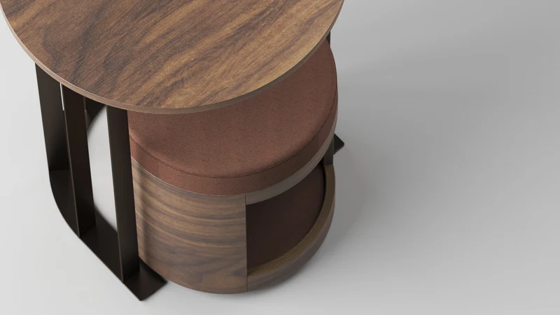 ZooZoo Besprechungsset Small Tisch und Hocker