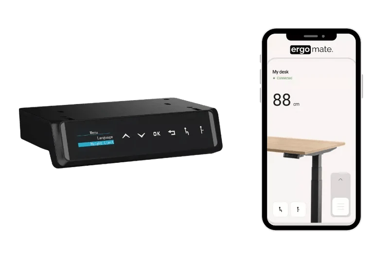 Yellow Dot · Ypsilon – Schreibtisch elektrisch höhenverstellbar