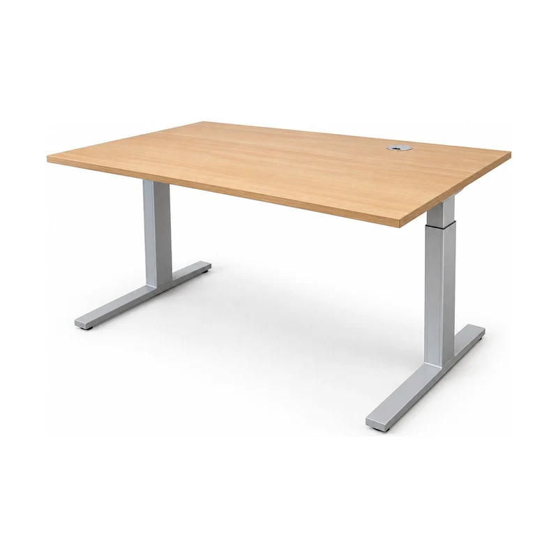 Schreibtisch Bene – 140 × 80 cm, höhenverstellbar 65–85 cm, gebraucht