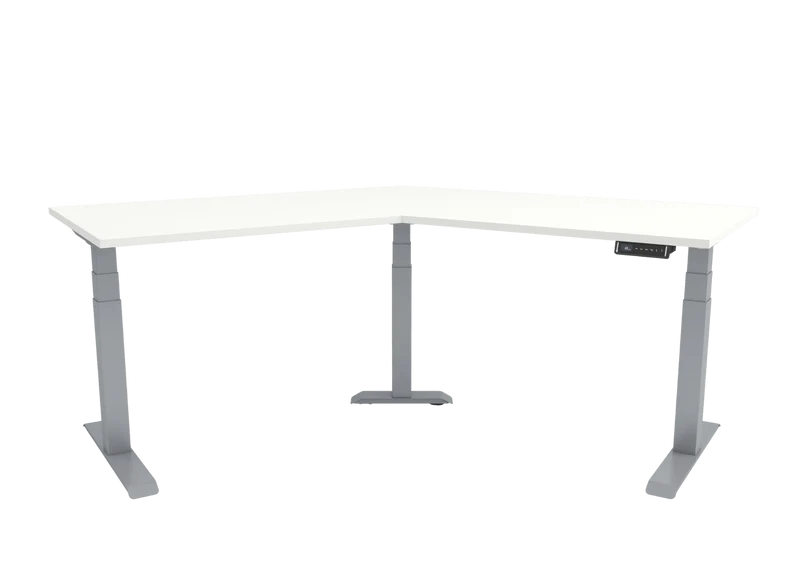 Yellow Dot · Hex 120° – Eckschreibtisch elektrisch höhenverstellbar