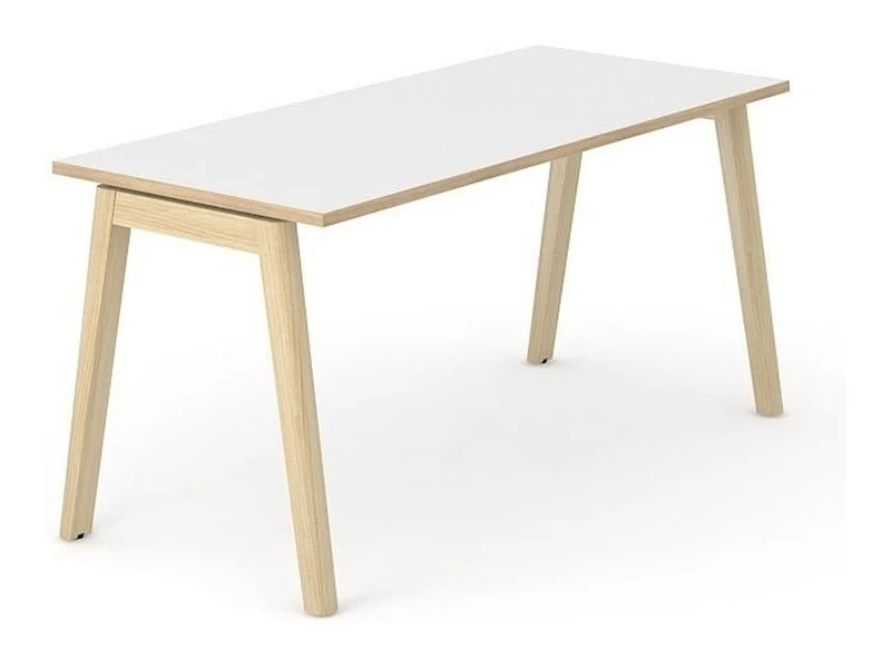 Schreibtisch Nova Wood - Eckige Platte