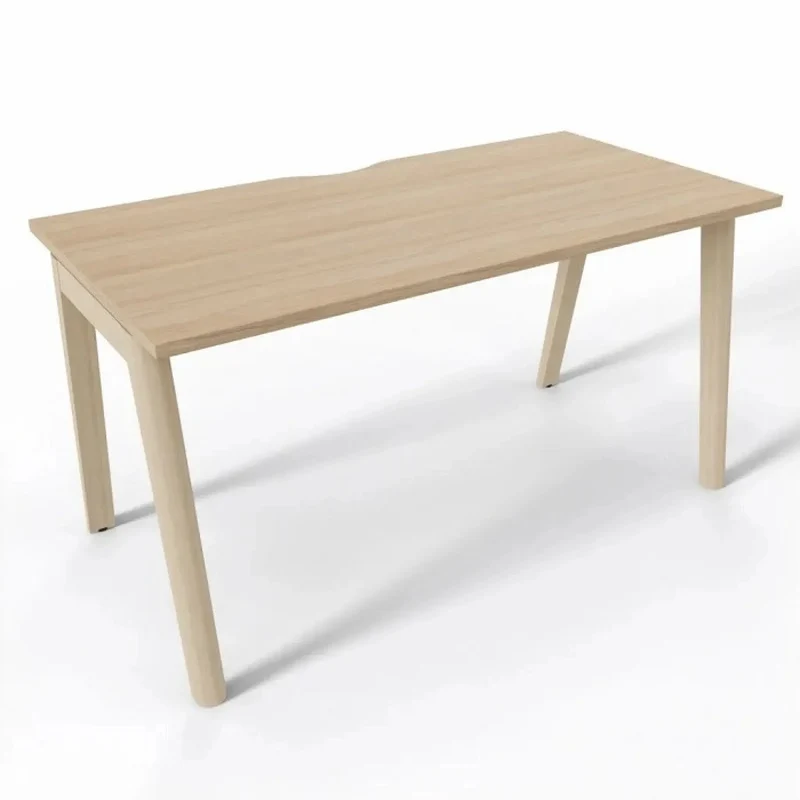 Schreibtisch Nova Wood - Eckige Platte