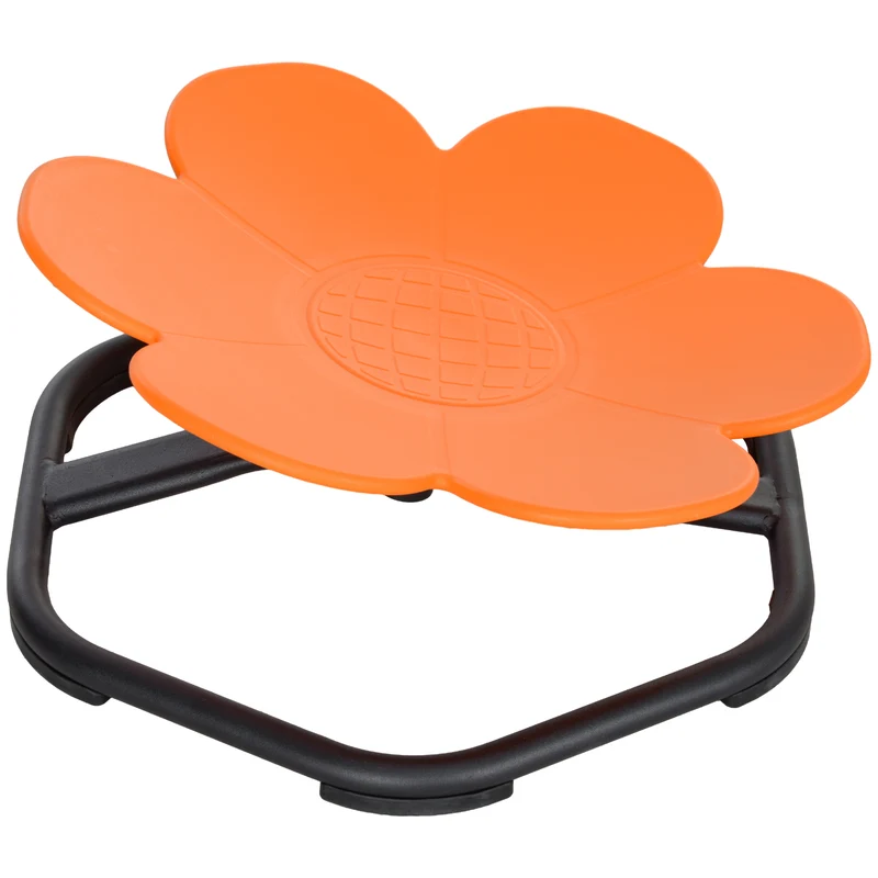 Cadeira sensorial infantil, Cadeira giratória para autismo, Assento de treino de equilíbrio sensorial em plástico Laranja