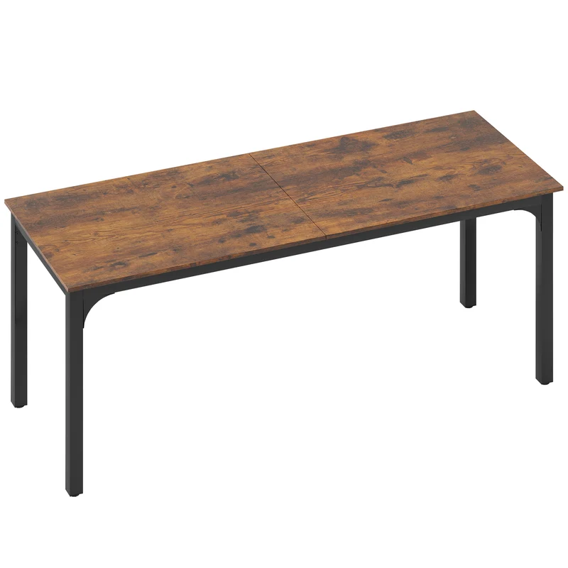 Mesa, Mesa de Computador, design rústico, muito espaço, aglomerado, Castanho
