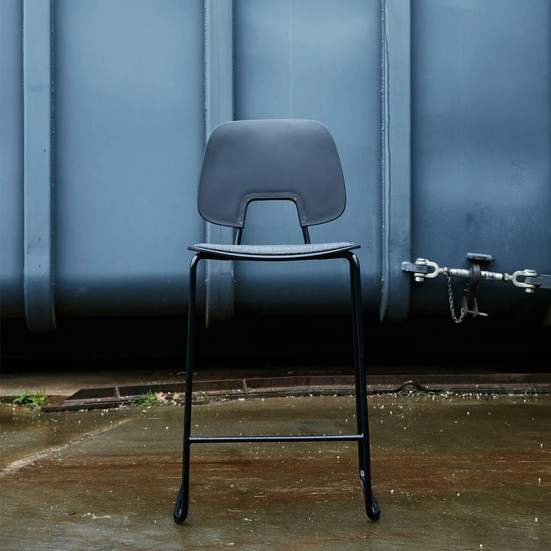 R.U.M. Barstool - Keyboard Black ReWool