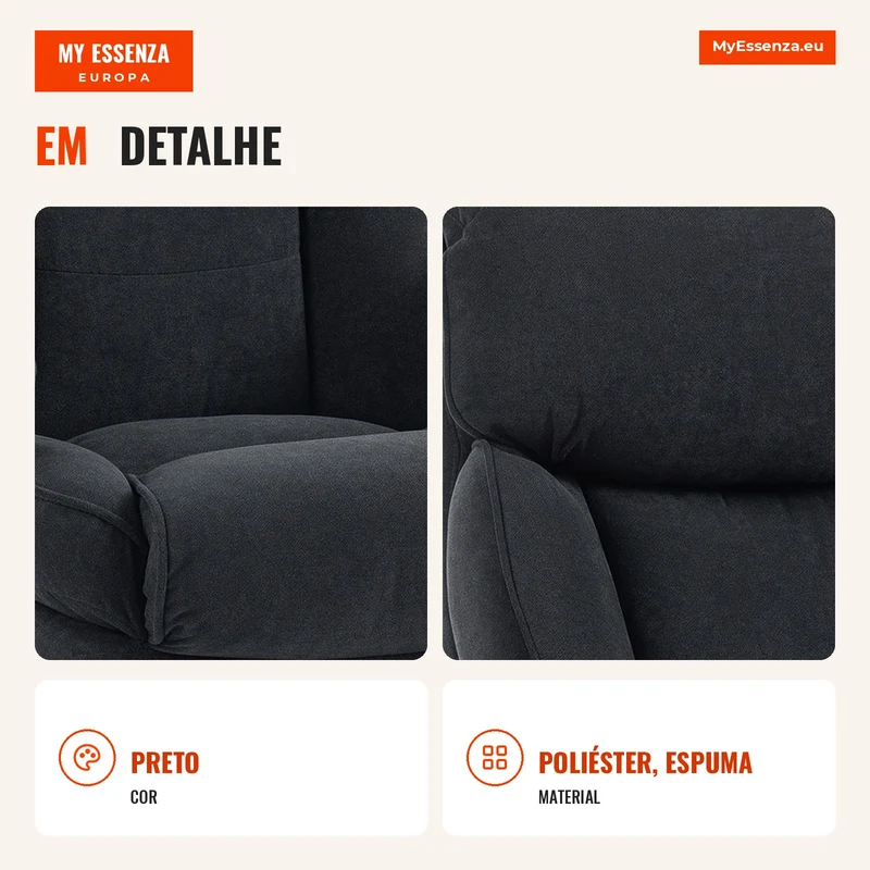 Cadeira Executiva Ergonómica Cadeira de Escritório até 200 kg com Aspeto de Linho Encosto Alto