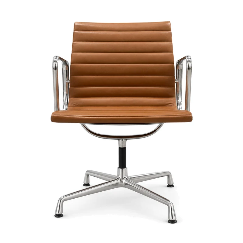 Vitra EA 108 Premium Leder cognac Alu