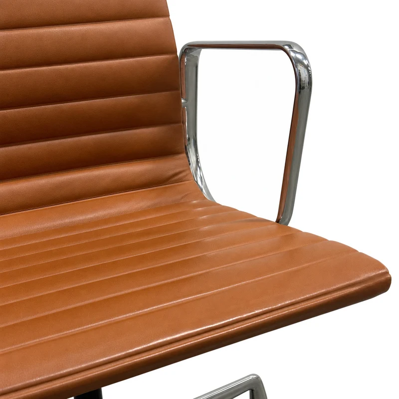 Vitra EA 108 Premium Leder cognac Alu