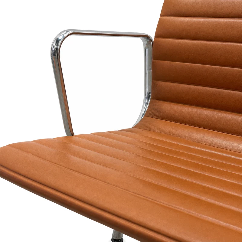 Vitra EA 108 Premium Leder cognac Alu