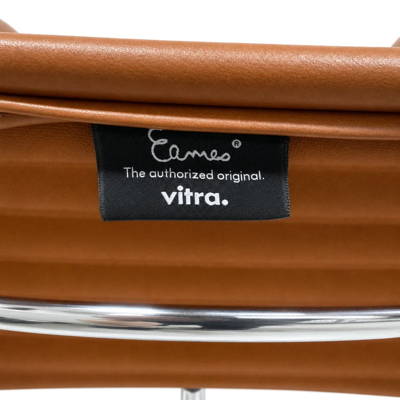 Vitra EA 108 Premium Leder cognac Alu