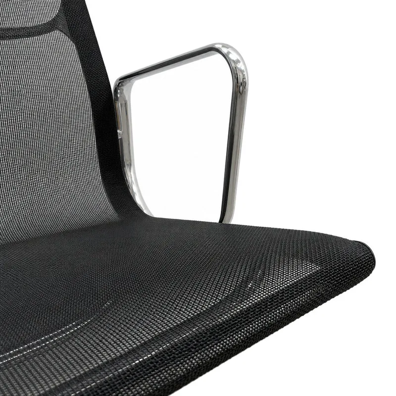 Vitra EA 108 Netz schwarz Alu