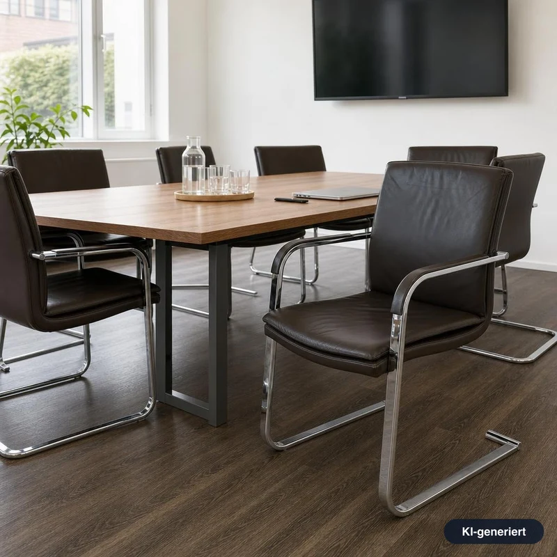 SITAG Freischwinger Leder braun