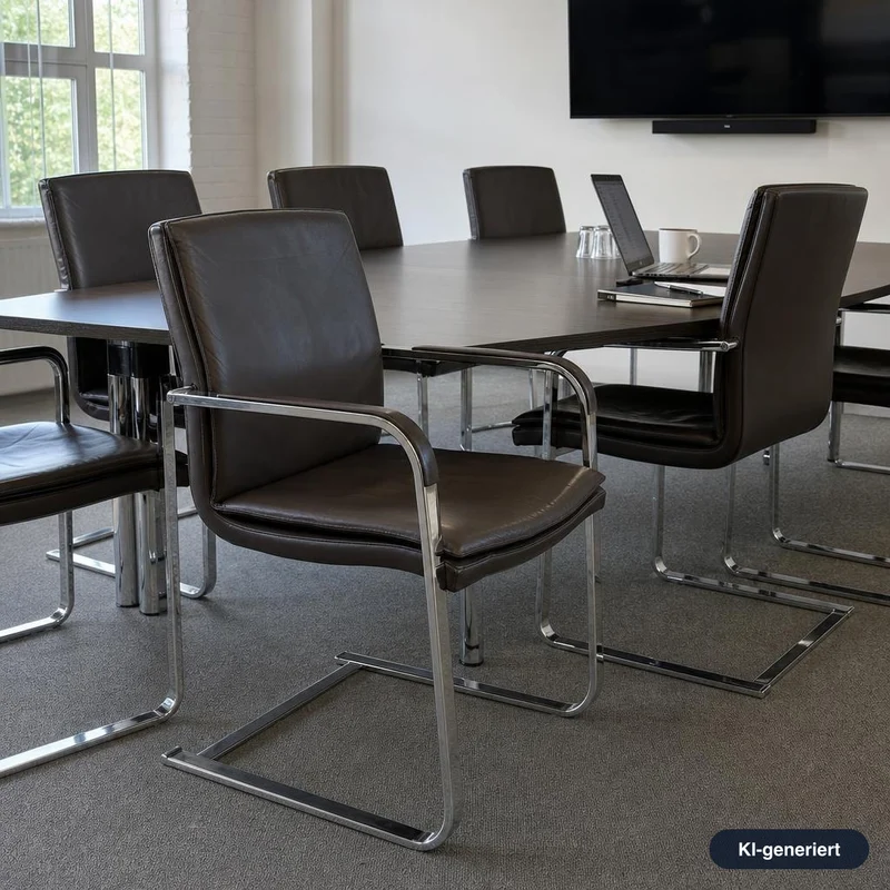 SITAG Freischwinger Leder braun