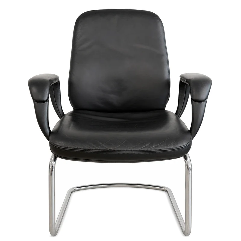 SITAG Freischwinger Leder schwarz