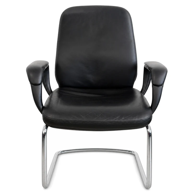SITAG Freischwinger Leder schwarz