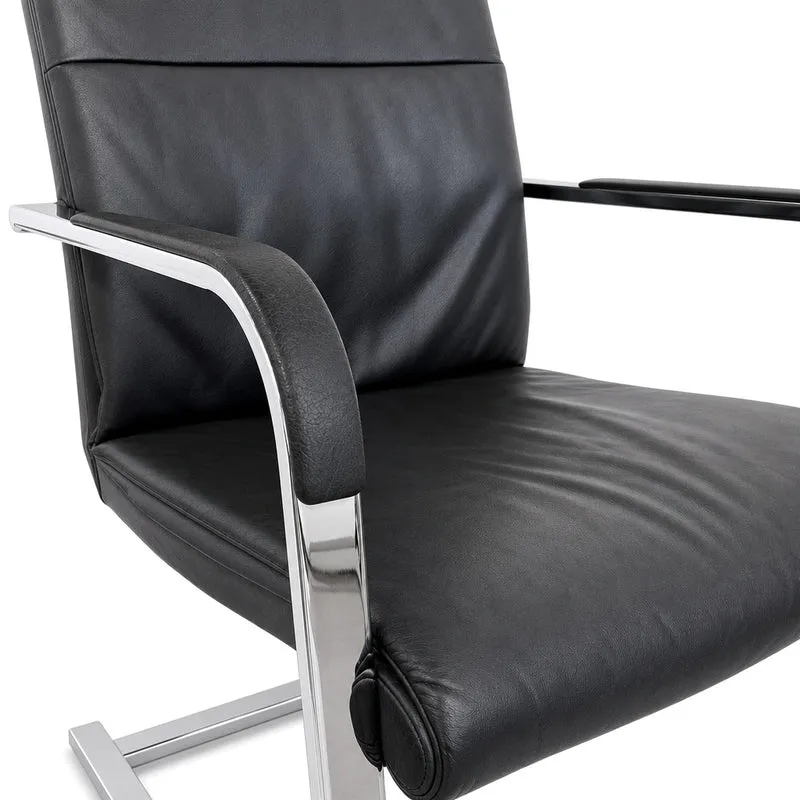 SITAG Freischwinger Leder schwarz