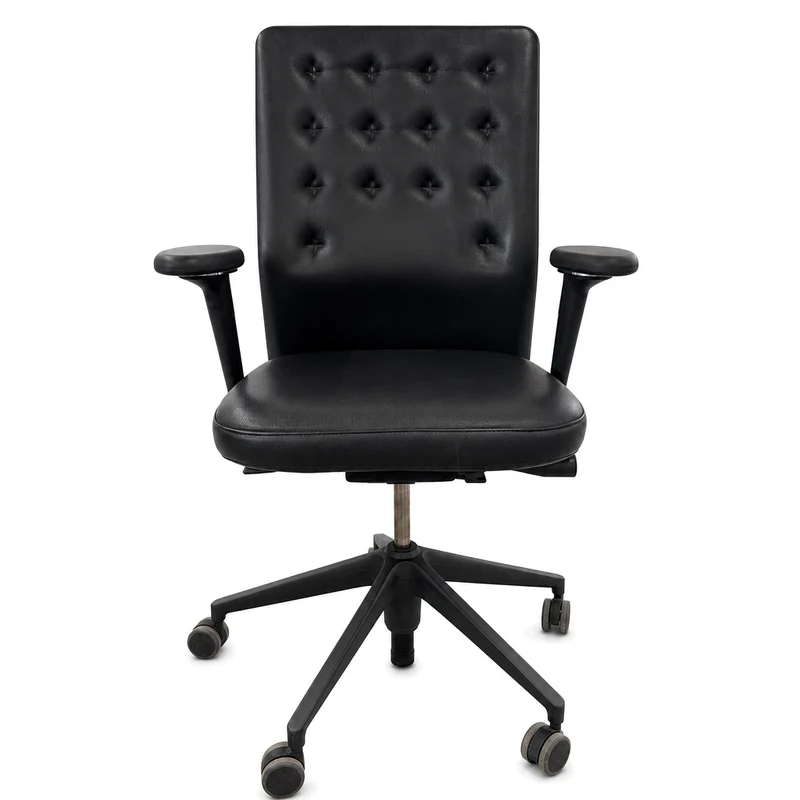 Vitra ID Trim Leder schwarz