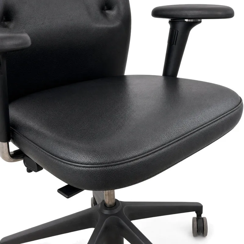 Vitra ID Trim Leder schwarz