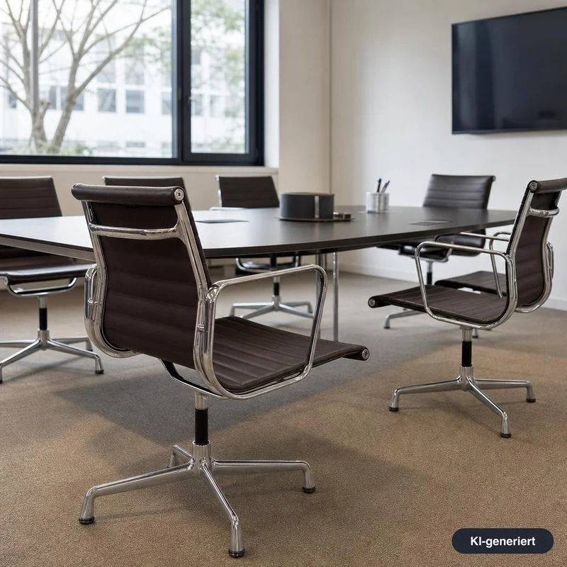 Vitra EA 108 Leder braun