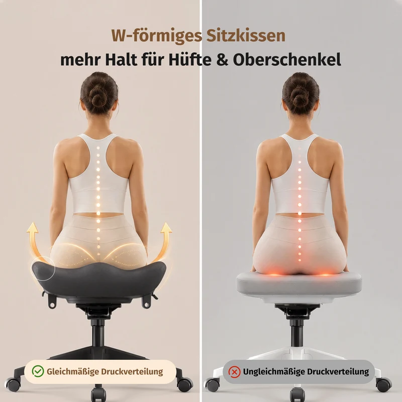 Welax S4 Pro – Ergonomischer Bürostuhl mit hochklappbaren Armlehnen