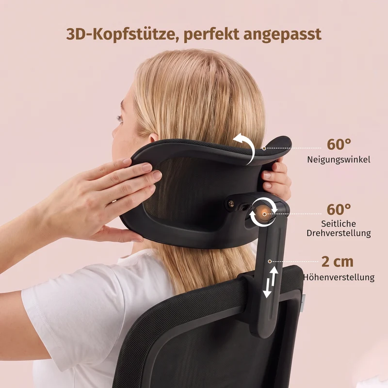 Welax S4 Pro – Ergonomischer Bürostuhl mit hochklappbaren Armlehnen