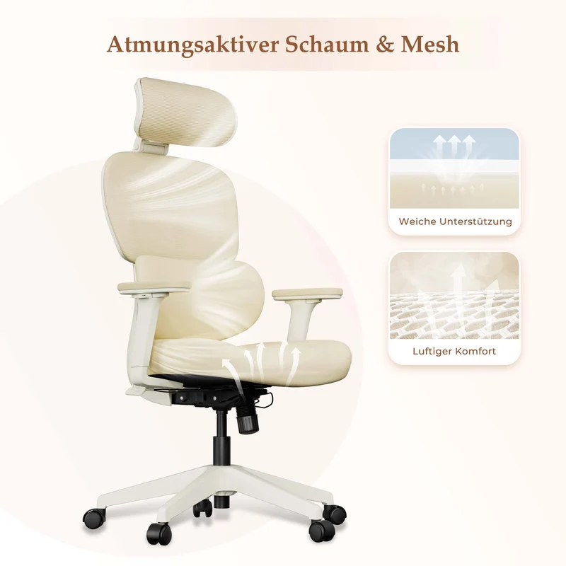 Welax S3 Pro – Ergonomischer Bürostuhl mit buntem Design