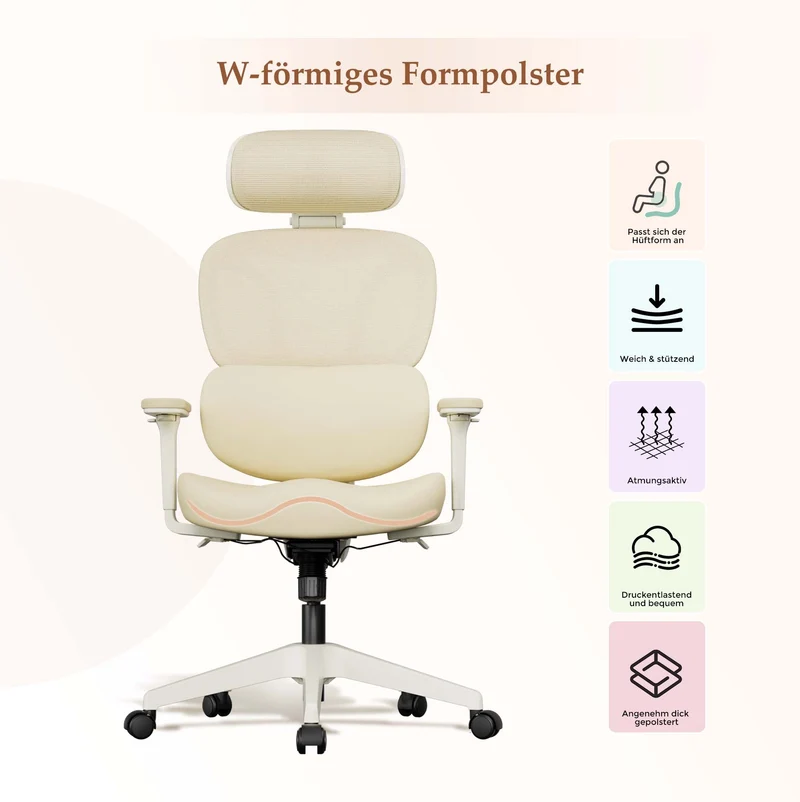 Welax S3 Pro – Ergonomischer Bürostuhl mit buntem Design