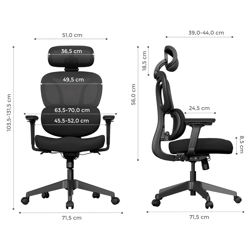 Welax S3 Pro – Ergonomischer Bürostuhl mit buntem Design
