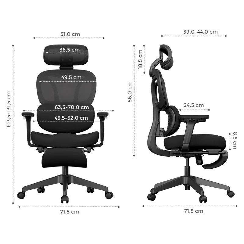 Welax S3 Pro – Ergonomischer Bürostuhl mit buntem Design