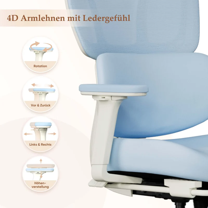 Welax S3 Pro – Ergonomischer Bürostuhl mit buntem Design