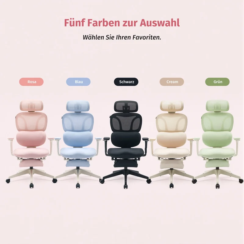 Welax S3 Pro – Ergonomischer Bürostuhl mit buntem Design
