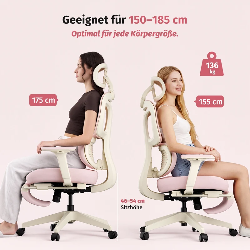 Welax S3 Pro – Ergonomischer Bürostuhl mit buntem Design