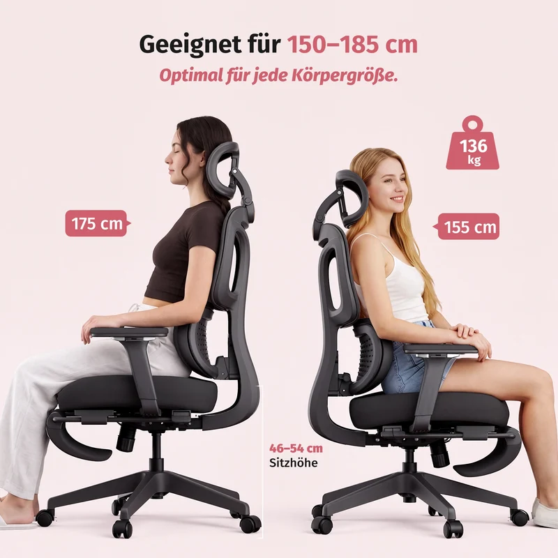Welax S3 Pro – Ergonomischer Bürostuhl mit buntem Design