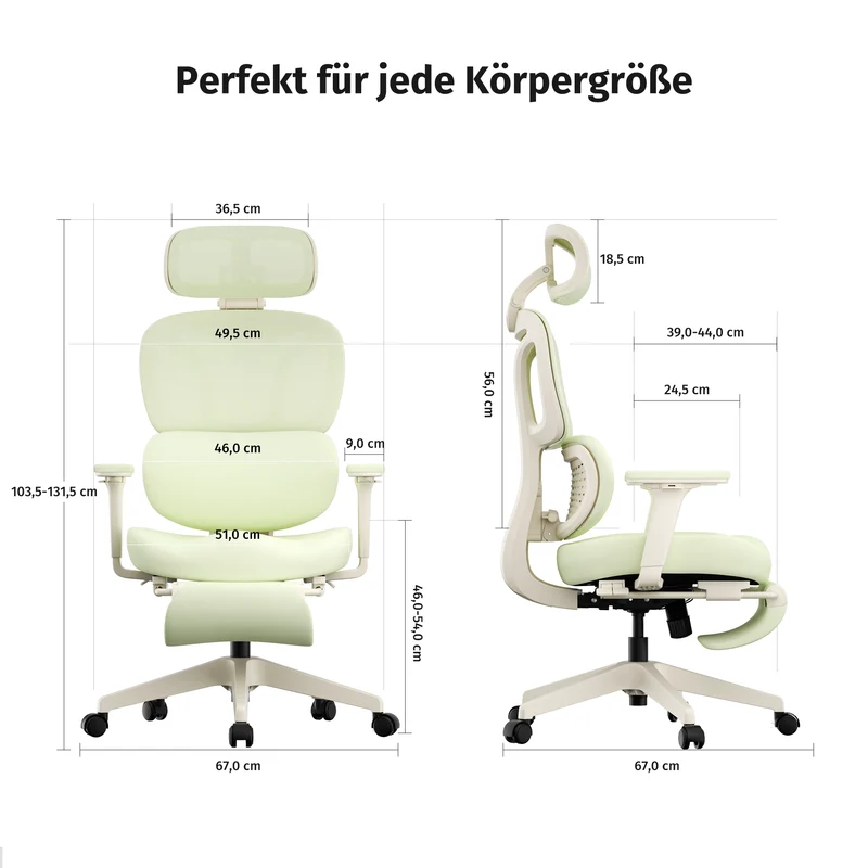 Welax S3 Pro – Ergonomischer Bürostuhl mit buntem Design