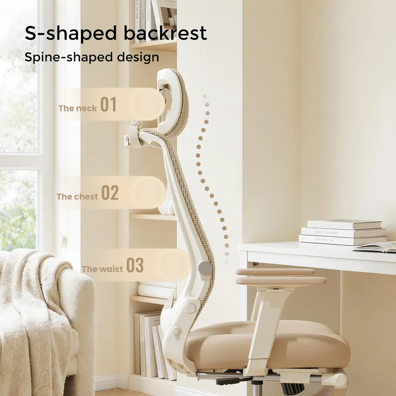 Welax S4 – Ergonomischer Bürostuhl mit klappbarer Rückenlehne