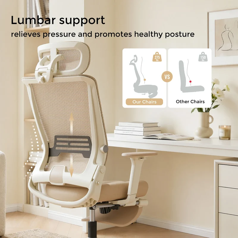 Welax S4 – Ergonomischer Bürostuhl mit klappbarer Rückenlehne