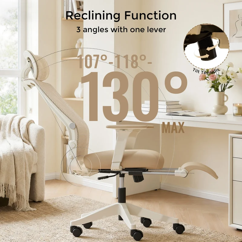 Welax S4 – Ergonomischer Bürostuhl mit klappbarer Rückenlehne