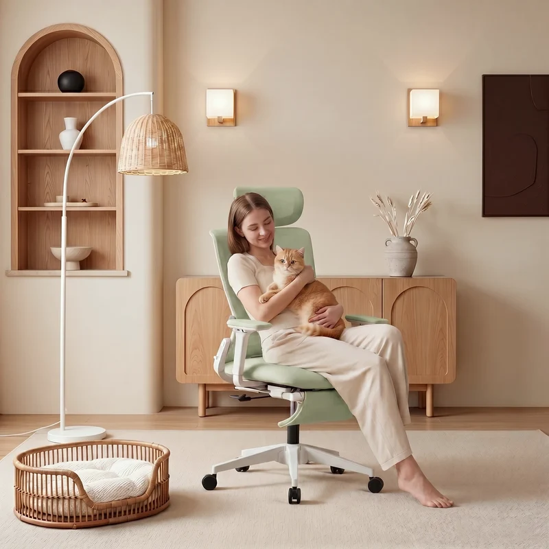 Welax S4 – Ergonomischer Bürostuhl mit klappbarer Rückenlehne