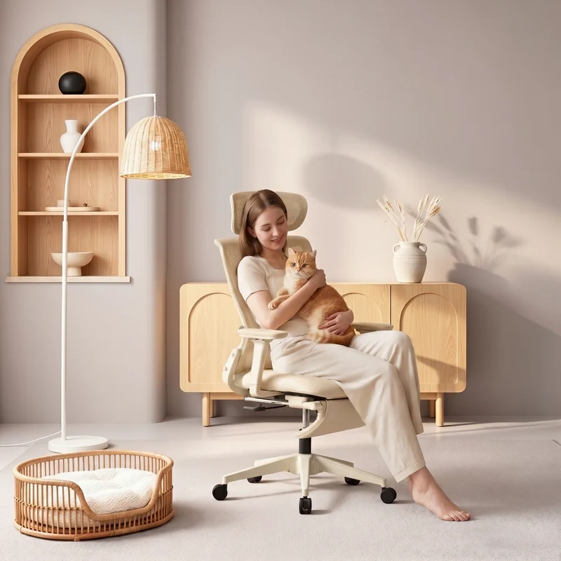 Welax S4 – Ergonomischer Bürostuhl mit klappbarer Rückenlehne