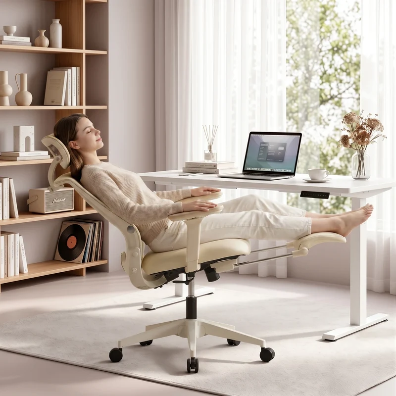 Welax S4 – Ergonomischer Bürostuhl mit klappbarer Rückenlehne