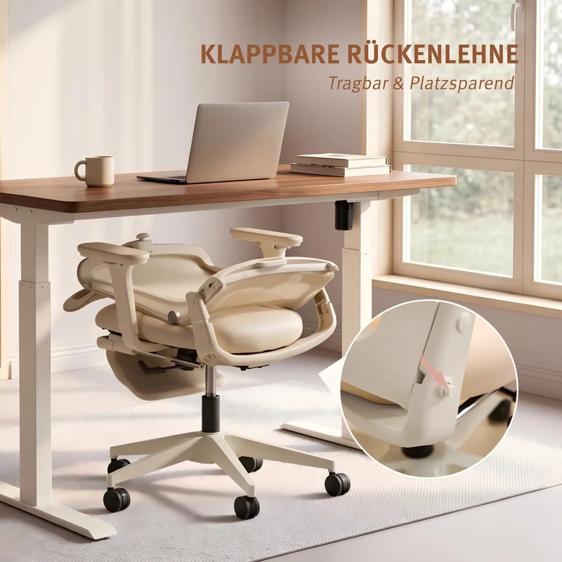 Welax S4 – Ergonomischer Bürostuhl mit klappbarer Rückenlehne