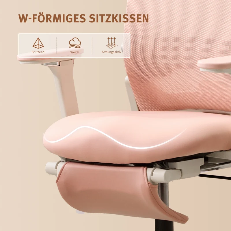 Welax S4 – Ergonomischer Bürostuhl mit klappbarer Rückenlehne