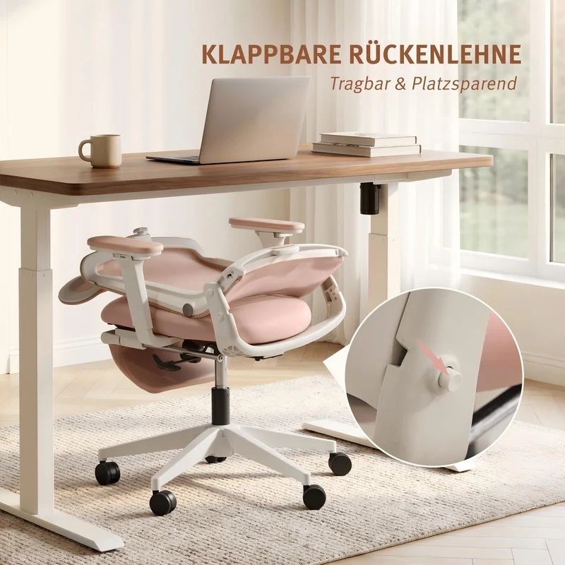 Welax S4 – Ergonomischer Bürostuhl mit klappbarer Rückenlehne